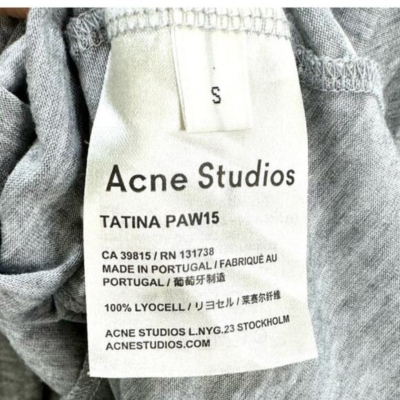 Acne Studios Tatina Dress Sleeveless Mini in Heather Gray size Small - Picture 4 of 6